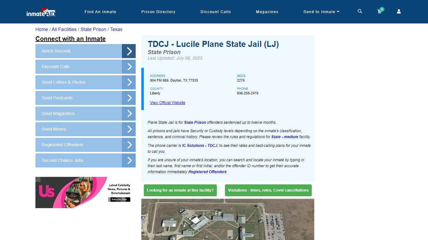 TDCJ - Lucile Plane State Jail (LJ) & Inmate Search - Dayton, TX